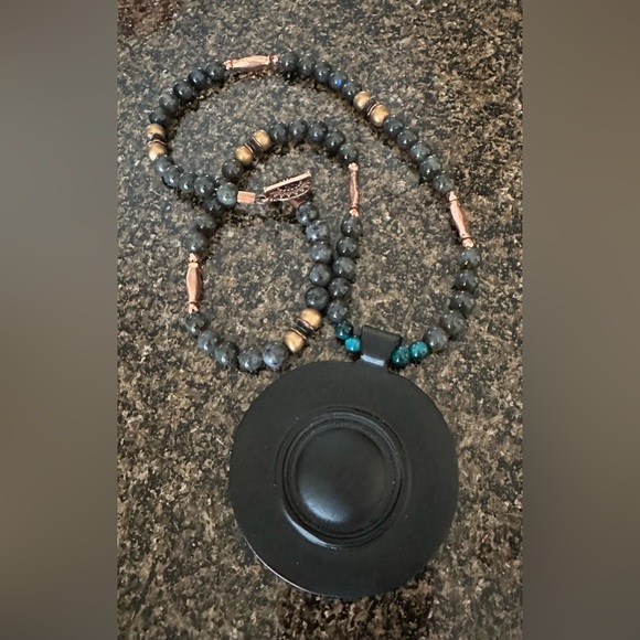 30 inch long Labradorite bead Necklace NWOT - Picture 11 of 12